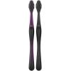 imageOralB 3D White Charcoal toothbrush 2 count MEDIUM manual tootbrush pack Whitens teeth removes plaque and stains tongue scraper tooth brush2 Count Pack of 1