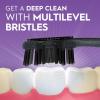 imageOralB 3D White Charcoal toothbrush 2 count MEDIUM manual tootbrush pack Whitens teeth removes plaque and stains tongue scraper tooth brush2 Count Pack of 1
