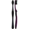 imageOralB 3D White Charcoal toothbrush 2 count MEDIUM manual tootbrush pack Whitens teeth removes plaque and stains tongue scraper tooth brush2 Count Pack of 2