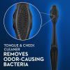 imageOralB 3D White Charcoal toothbrush 2 count SOFT manual tootbrush pack Whitens teeth removes plaque and stains tongue scraper tooth brush4 Count Pack of 1