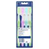 imageOralB 3D White Stain Eraser 4 count SOFT manual tootbrush pack Removes Stains Whitens Teeth Tongue and Cheek Cleaner