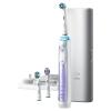 imageOralB 7500 Electric Toothbrush with Replacement Brush Heads and Travel Case BlackOrchid Purple