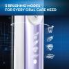 imageOralB 7500 Electric Toothbrush with Replacement Brush Heads and Travel Case BlackOrchid Purple