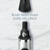 imageOralB Clic Toothbrush Chrome White with 1 Bonus Replacement Brush Head and Magnetic Toothbrush HolderChrome Black