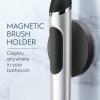 imageOralB Clic Toothbrush Chrome White with 1 Bonus Replacement Brush Head and Magnetic Toothbrush HolderChromeWhite
