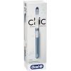 imageOralB Clic Toothbrush Chrome White with 1 Bonus Replacement Brush Head and Magnetic Toothbrush HolderMetallic Alaska Blue
