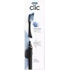imageOralB Clic Toothbrush Chrome White with 1 Bonus Replacement Brush Head and Magnetic Toothbrush HolderOnyx Black