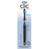 imageOralB Clic Toothbrush Chrome White with 1 Bonus Replacement Brush Head and Magnetic Toothbrush HolderOnyx Black