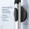 imageOralB Clic Toothbrush Chrome White with 1 Bonus Replacement Brush Head and Magnetic Toothbrush HolderRose