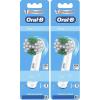 imageOralB Daily Clean Replacement Brush Heads for an OralB Electric Toothbrush Pack of 6White Green