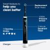 imageOralB Genius X Limited Rechargeable Electric Toothbrush with 1 Replacement Brush Head Travel Case WhiteMidnight Black
