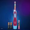 imageOralB Kids Battery Toothbrush Featuring Marvels Spiderman Soft Bristles Replaceable Brush Head for Kids 3Pink  Turquoise