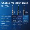 imageOralB iO Deep Clean  Protect Rechargeable Electric Toothbrush Black with a iO Series 7 Toothbrush 2 Replacement Brush Heads and a Charging Travel Case