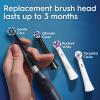 imageOralB iO Series 2 Rechargeable Electric Powered Toothbrush Starter Kit Pure White with 2 Brush Heads  Automatic Pressure Sensor to Protect Gums  3 Modes  2 Min TimerNight Black