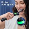 imageOralB iO Series 8 Electric Toothbrush with 2 Replacement Brush Heads and Travel Case Rechargeable Toothbrush Black OnyxVioletametrine
