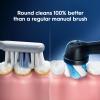 imageOralB iO Series Ultimate Clean Electric Toothbrush Replacement Brush Heads for an OralB Electric Toothbrush 2 count WhiteBlack