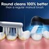 imageOralB iO Series Ultimate Clean Electric Toothbrush Replacement Brush Heads for an OralB Electric Toothbrush 2 count WhiteBlack