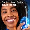 imageOralB iO Simple Clean Rechargeable Electric Powered Toothbrush Night Black with 1 Gentle Care Brush Head and 1 Black Travel Case  Automatic Pressure Sensor to Protect Gums  3 Modes  2 Min TimerNight Black