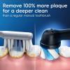 imageOralB iO Simple Clean Rechargeable Electric Powered Toothbrush Night Black with 1 Gentle Care Brush Head and 1 Black Travel Case  Automatic Pressure Sensor to Protect Gums  3 Modes  2 Min TimerNight Black