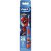 imageOralB Kids Battery Toothbrush Featuring Marvels Spiderman Soft Bristles Replaceable Brush Head for Kids 3RedBlue
