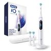imageOralB iO Series 8 Electric Toothbrush with 2 Replacement Brush Heads and Travel Case Rechargeable Toothbrush Black OnyxWhitealabaster