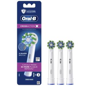 imageOralB CrossAction Electric Toothbrush Replacement Brush Heads Refill 4ctGreen yellow