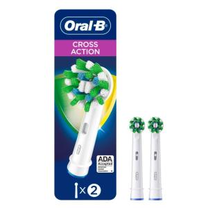 imageOralB CrossAction Electric Toothbrush Replacement Brush Heads Refill 4ctWhite