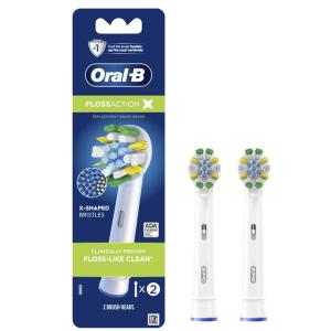 imageOralB Floss Action Replacement Brush Heads for an OralB Electric Toothbrush Pack of 42 Count Pack of 1