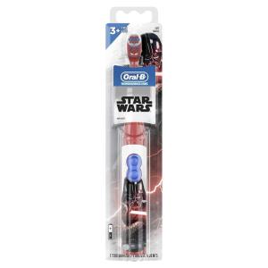 imageOralB Kids Battery Power Electric Toothbrush Featuring Disneys Star Wars for Children and Toddlers age 3 Soft Characters May Vary Multi1 Count Pack of 1