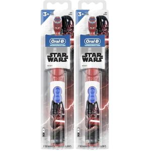 imageOralB Kids Battery Power Electric Toothbrush Featuring Disneys Star Wars for Children and Toddlers age 3 Soft Characters May Vary Multi1 Count Pack of 2