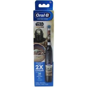 imageOralB Kids Battery Toothbrush Featuring Marvels Spiderman Soft Bristles Replaceable Brush Head for Kids 3Black