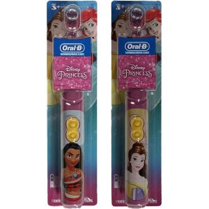 imageOralB Kids Battery Toothbrush Featuring Marvels Spiderman Soft Bristles for Kids 3Multicolor