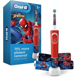 imageOralB Kids Electric Toothbrush Featuring Marvels Spiderman for Kids 3Marvels Spiderman