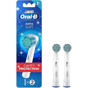 imageOralB Kids Extra Soft Replacement Brush Heads Featuring Disneys Frozen 2 Count Kids 3Blue white