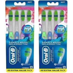 imageOralB Pro Health Fights Plaque ampamp Tartar 2 Count Soft Manual Toothbrush Pack Indicator Bristles Plaque Fighter Gentle on TeethMulti