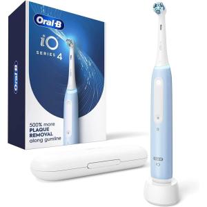 imageOralB iO Series 4 Electric Toothbrush with 1 Brush Head Rechargeable ICY BlueIcy Blue
