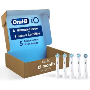imageOralB iO Series Ultimate Clean Electric Toothbrush Replacement Brush Heads for an OralB Electric Toothbrush 2 count WhiteWhite