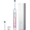 imageOralB Pro Smart Limited Power Rechargeable Electric Toothbrush with 2 Brush Heads and Travel Case WhiteSakura Pink