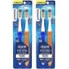 imageOralB Pulsar ProHealth Expert Clean Battery electric toothbrush 2 count MEDIUM toothbrush pack removes plaque travel essentials tooth brushColors May Vary
