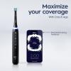imageOralB iO Deep Clean  Whiten Rechargeable Electric Toothbrush with Visible Pressure Sensor 2 Minute Timer 5 Cleaning Settings 1 iO5 Limited 3 Toothbrush Heads Travel Case ampamp Refill Holder WhiteWhite