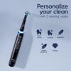 imageOralB iO Deep Clean  Whiten Rechargeable Electric Toothbrush with Visible Pressure Sensor 2 Minute Timer 5 Cleaning Settings 1 iO5 Limited 3 Toothbrush Heads Travel Case ampamp Refill Holder WhiteBlack