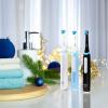 imageOralB iO Deep Clean Rechargeable Electric Powered Toothbrush Icy Blue with iO Series 3 Limited 2 Brush Heads and Travel Case  Pressure Sensor to Protect Gums  3 Cleaning Settings  2 Minute TimerIcy Blue