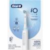 imageOralB iO Deep Clean Rechargeable Electric Powered Toothbrush Icy Blue with iO Series 3 Limited 2 Brush Heads and Travel Case  Pressure Sensor to Protect Gums  3 Cleaning Settings  2 Minute TimerWhite