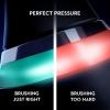 imageOralB iO Series 10 Rechargeable Electric Toothbrush with Visible Pressure Sensor to Protect Gums 2 Min Timer 7 Cleaning Settings 4 Replacement Toothbrush Heads and Charging Travel Case BlackWhite
