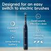imageOralB iO Series 2 Rechargeable Electric Powered Toothbrush Night Black with 1 Gentle Care Brush Head  Automatic Pressure Sensor to Protect Gums  3 Modes  2 Min Timer