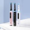 imageOralB iO Series 5 Ultimate White Rechargeable Electric Toothbrush with Visible Pressure Sensor 2 Minute Timer 5 Cleaning Settings 1 Replacement Toothbrush Heads and Travel Case WhiteWhite