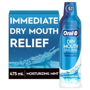 imageOralB Dry Mouth Oral Rinse Mouthwash Moisturizing Mint 16 Fl Oz