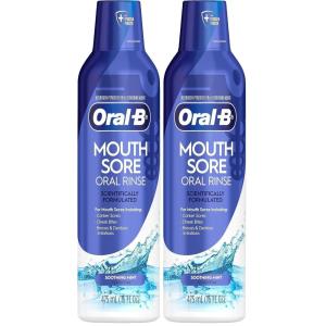 imageOralB Mouth Sore Mouthwash Special Care Oral Rinse Hydrogen Peroxide Mouthwash 16 fl oz Mouthwash Alcohol Free16 Fl Oz Pack of 2