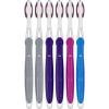 imageOralB 3D White Deep Stain Remover toothbrushes 6 Count Toothbrush Soft Removes 90 of Surface Stains whitens Teeth deep Reach removes Plaque and Stains Tooth BrushMulticolor