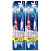 imageOralB Pro Health CrossAction Plaque Removal toothbrushes 2 Count Toothbrush Medium Deep Reach in Tight Spaces Tongue Scraper Tooth Brush Plaque Fighter Gentle on Teeth Gum stimulatorsMedium